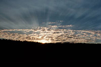 A sunrise in Arizona, north of Phoenix